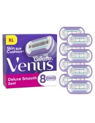 Rezerves asmeņi Gillette Venus Deluxe Smooth Swirl, 8gab. cena un informācija | Skūšanās piederumi, kosmētika | 220.lv