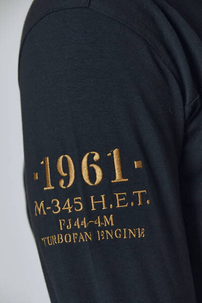T-krekls vīriešiem Aeronautica Militare 48926-8, zils cena un informācija | Vīriešu T-krekli | 220.lv