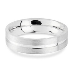 Серебряное  обручальное кольцо 5 мм цена и информация | Мужские украшения | 220.lv