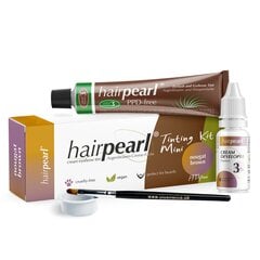 Skropstu/uzacu krāsošanas komplekts Hairpearl Tinting Kit Mini, Nougat Brown cena un informācija | Uzacu krāsas, zīmuļi | 220.lv