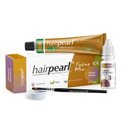 Набор для окрашивания ресниц/бровей HAIRPEARL Tinting Kit Mini, Honey Brown цена и информация | Карандаши, краска для бровей | 220.lv