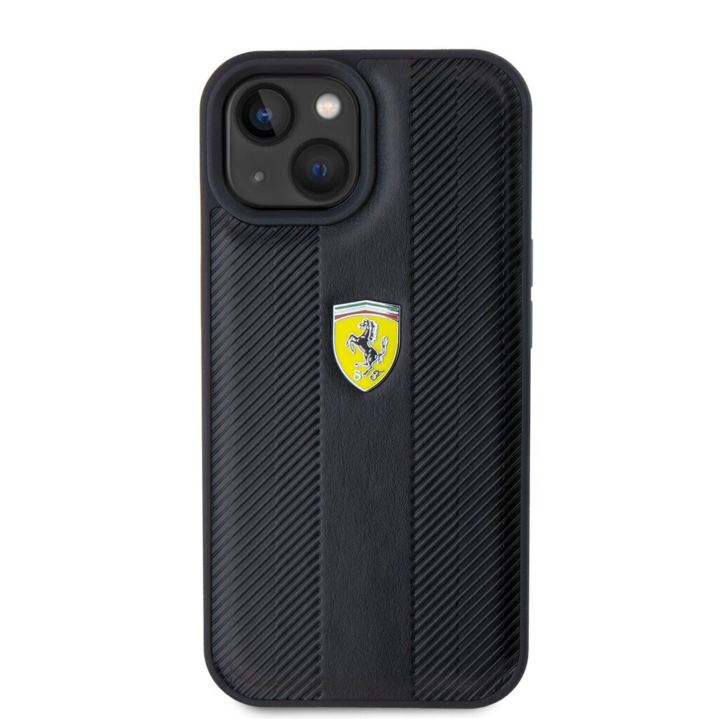 Ferrari Leather Carbon Vertical Red Line Case cena un informācija | Telefonu vāciņi, maciņi | 220.lv