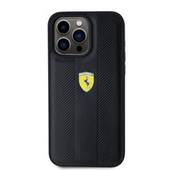 Ferrari Leather Carbon Vertical Red Line Case цена и информация | Чехлы для телефонов | 220.lv
