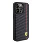 Ferrari Leather Carbon Vertical Red Line Case cena un informācija | Telefonu vāciņi, maciņi | 220.lv