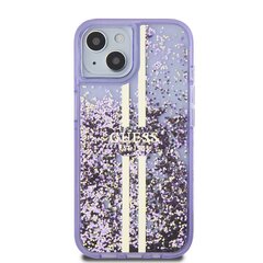 Guess PC|TPU Liquid Glitter Gold Stripe Case for iPhone 15 Pro Max Purple цена и информация | Чехлы для телефонов | 220.lv