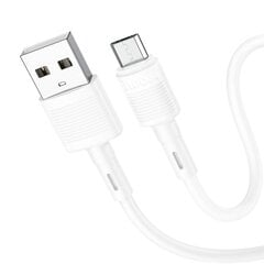 USB кабель Hoco X83 60W Type-C to Type-C 1.0m белый цена и информация | Кабели для телефонов | 220.lv