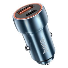 Автомобильная зарядка Hoco Z46A USB-A/Type-C PD20W+QC3.0 серая цена и информация | Зарядные устройства для телефонов | 220.lv