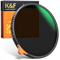 K&F Concept Variable ND Filter ND2-ND400 95mm цена и информация | Фильтры | 220.lv