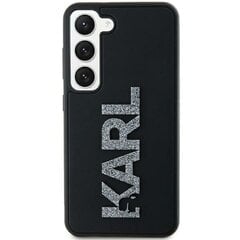 Karl Lagerfeld KLHCS23L3DMBKCK S23 Ultra S918 czarny|black hardcase 3D Rubber Glitter Logo цена и информация | Чехлы для телефонов | 220.lv
