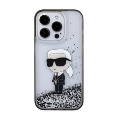 Karl Lagerfeld KLHCP15XLKKNSK iPhone 15 Pro Max 6.7" transparent hardcase Liquid Glitter Ikonik цена и информация | Чехлы для телефонов | 220.lv