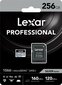 Lexar Pro microSDHC/microSDXC 256GB cena un informācija | Atmiņas kartes fotokamerām | 220.lv