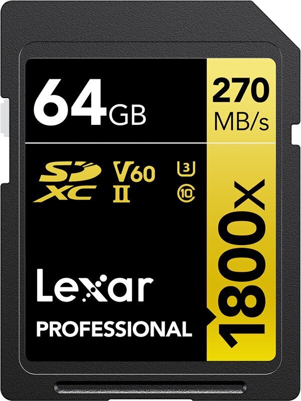 Lexar Pro SDXC 64GB цена и информация | Atmiņas kartes fotokamerām | 220.lv