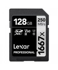 Lexar SDHC/SDXC 128GB цена и информация | Карты памяти для фотоаппаратов | 220.lv