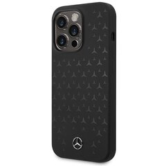 Mercedes MEHMP15LSIPBK iPhone 15 Pro 6.1" czarny|black hardcase Silicone Stars Pattern MagSafe цена и информация | Чехлы для телефонов | 220.lv