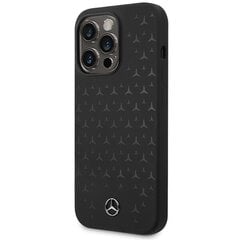 Mercedes MEHMP15XSIPBK iPhone 15 Pro Max 6.7" czarny|black hardcase Silicone Stars Pattern MagSafe цена и информация | Чехлы для телефонов | 220.lv