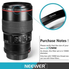 Neewer 72MM 10087419 цена и информация | Фильтры | 220.lv
