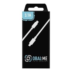 OBAL:ME Fast Charge USB-C|Lightning Cable 1m White цена и информация | Кабели для телефонов | 220.lv