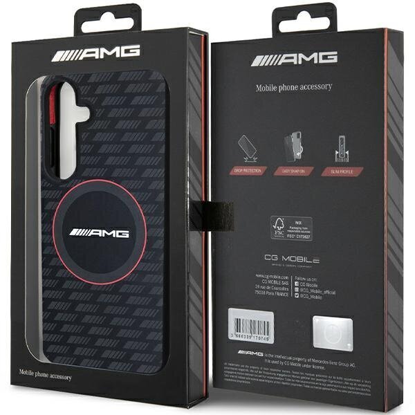 AMG Silicone Carbon Pattern Mag Hardcase cena un informācija | Telefonu vāciņi, maciņi | 220.lv