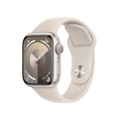 Apple Watch Series 9 MR8T3QL/A Starlight цена и информация | Смарт-часы (smartwatch) | 220.lv