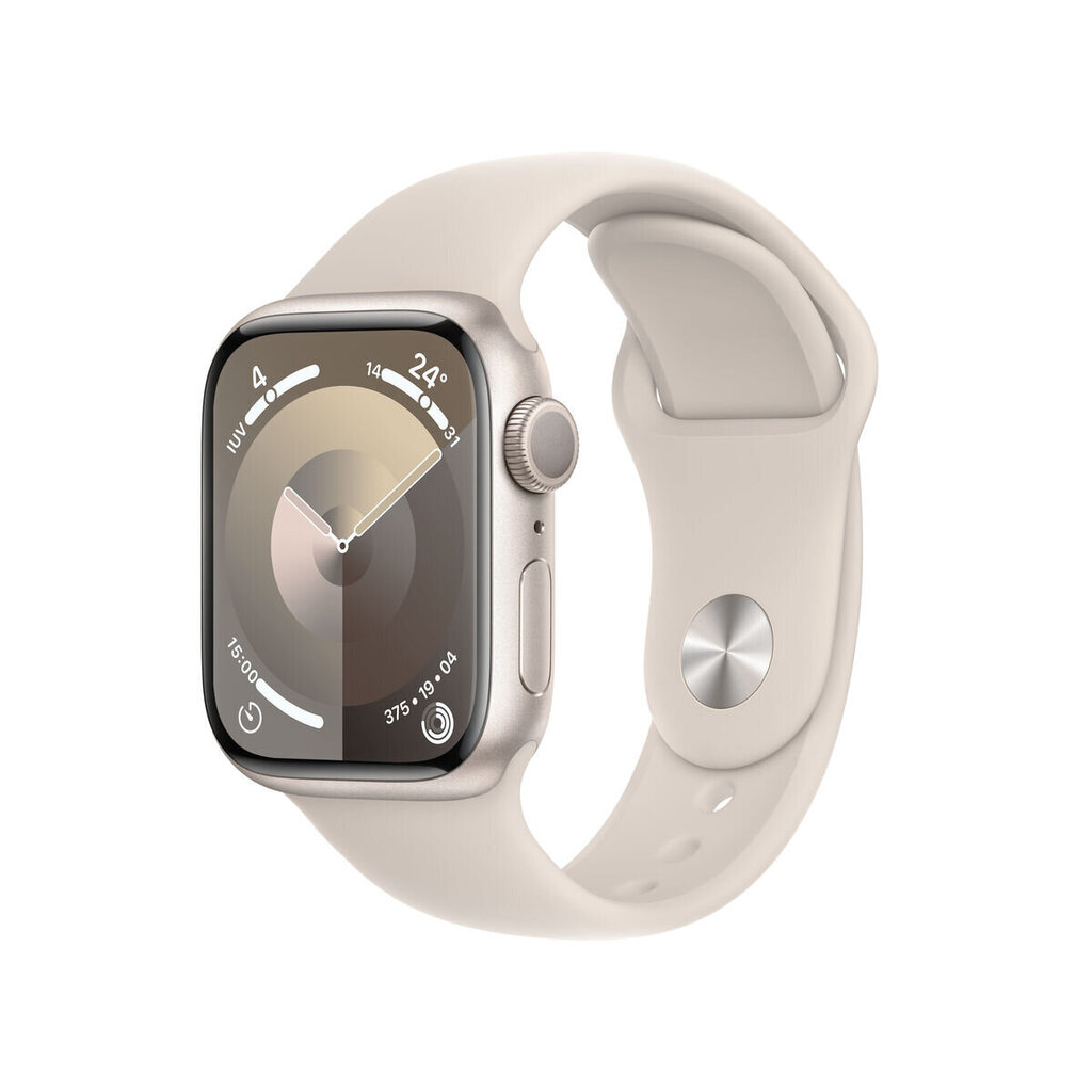 Apple Watch Series 9 MR8T3QL/A Starlight cena un informācija | Viedpulksteņi (smartwatch) | 220.lv