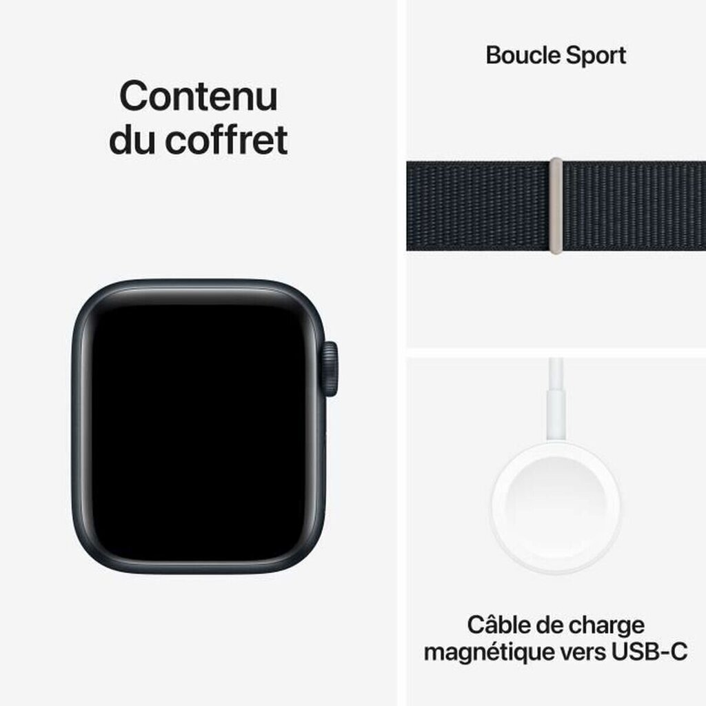 Apple Watch SE MRE03QF/A Midnight cena un informācija | Viedpulksteņi (smartwatch) | 220.lv