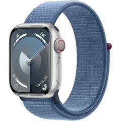 Apple Watch Series 9 GPS 41mm Silver Aluminium Case with Winter Blue Sport Loop MR923ET/A цена и информация | Смарт-часы (smartwatch) | 220.lv