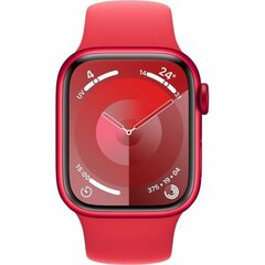 Apple Watch Series 9 GPS 41mm (PRODUCT)RED Aluminium Case with (PRODUCT)RED Sport Band - M/L MRXH3ET/A цена и информация | Смарт-часы (smartwatch) | 220.lv