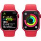 Apple Watch Series 9 41mm Red Aluminum/Red Sport Band cena un informācija | Viedpulksteņi (smartwatch) | 220.lv