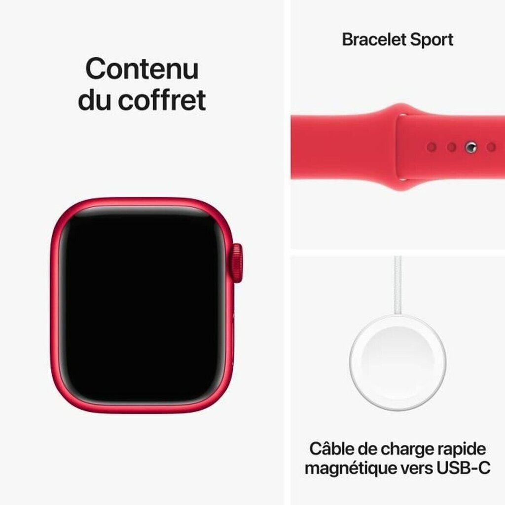 Apple Watch Series 9 41mm Red Aluminum/Red Sport Band цена и информация | Viedpulksteņi (smartwatch) | 220.lv