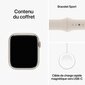 Apple Watch Series 9 45mm Starlight Aluminum/Starlight Sport Band cena un informācija | Viedpulksteņi (smartwatch) | 220.lv