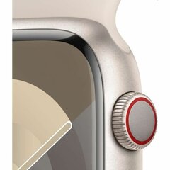 Apple Watch Series 9 45mm Starlight Aluminum/Starlight Sport Band цена и информация | Смарт-часы (smartwatch) | 220.lv