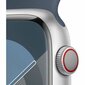 Apple Watch Series 9 45mm Silver Aluminum/Storm Blue Sport Band цена и информация | Viedpulksteņi (smartwatch) | 220.lv