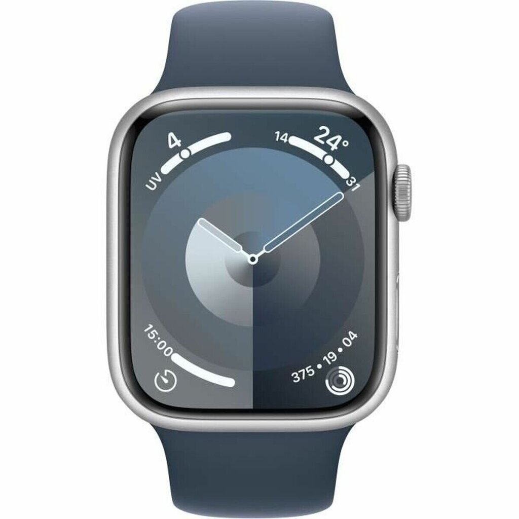 Apple Watch Series 9 45mm Silver Aluminum/Storm Blue Sport Band cena un informācija | Viedpulksteņi (smartwatch) | 220.lv