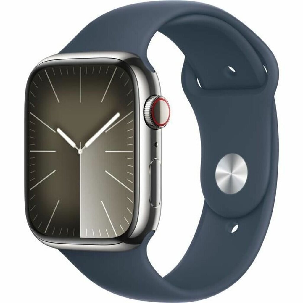 Apple Watch Series 9 45mm Silver Stainless Steel/Storm Blue Sport Band cena un informācija | Viedpulksteņi (smartwatch) | 220.lv