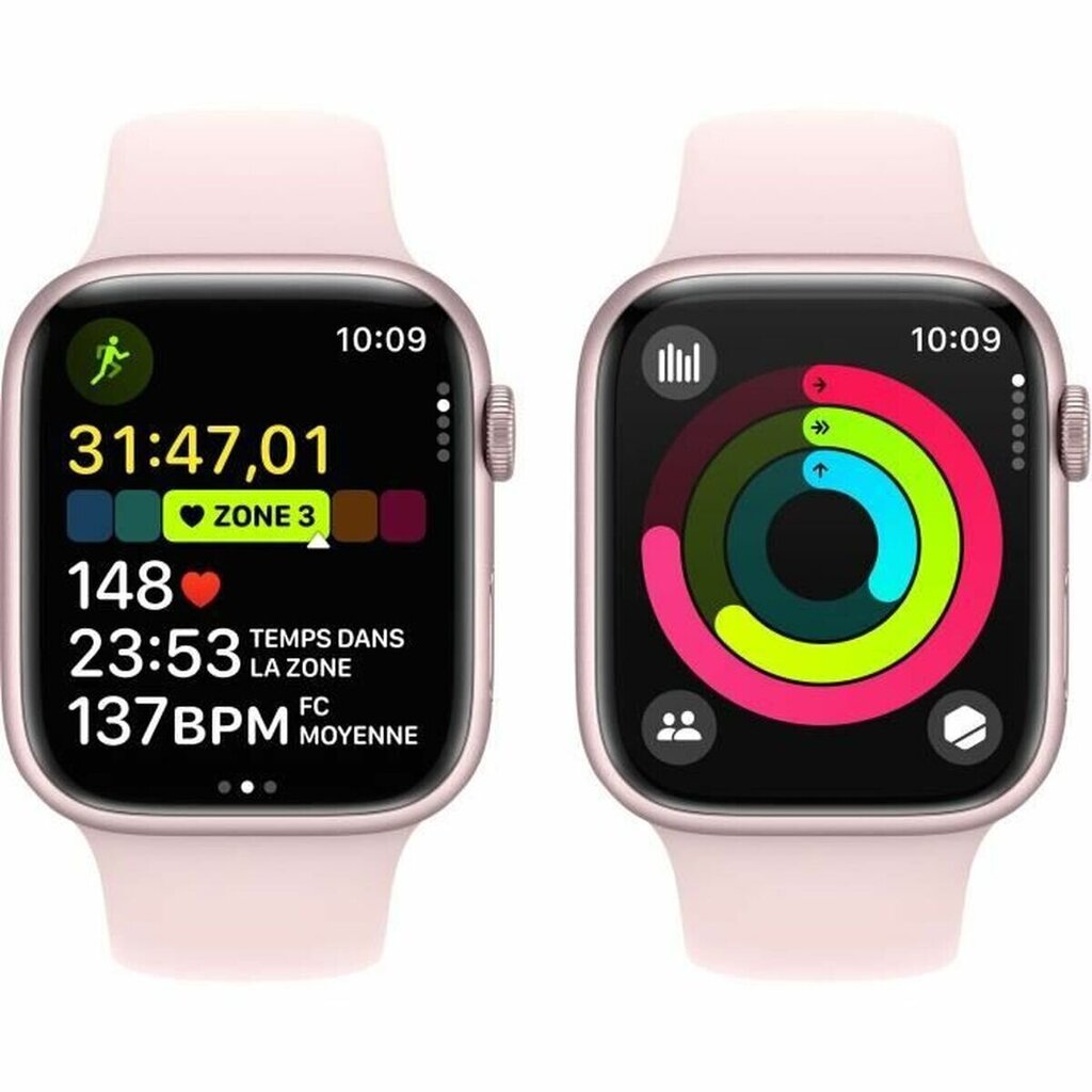 Apple Watch Series 9 45mm Pink Aluminum/Light Pink Sport Band цена и информация | Viedpulksteņi (smartwatch) | 220.lv