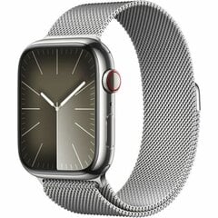 Apple Watch Series 9 45mm Silver Stainless Steel/Silver Milanese Loop cena un informācija | Viedpulksteņi (smartwatch) | 220.lv