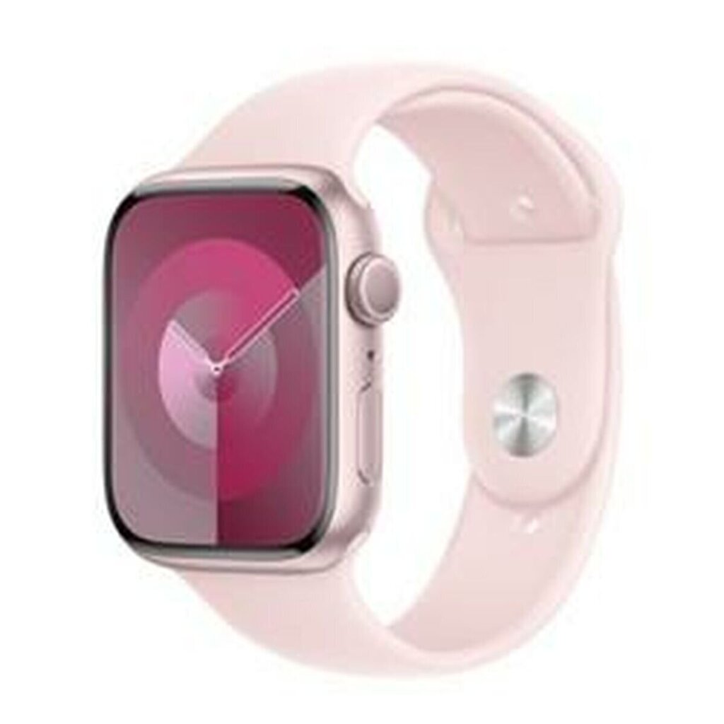 Apple Watch Series 9 45mm Pink Aluminum/Light Pink Sport Band cena un informācija | Viedpulksteņi (smartwatch) | 220.lv