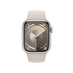 Apple Watch Series 9 41mm Starlight Aluminum/Starlight Sport Band цена и информация | Смарт-часы (smartwatch) | 220.lv