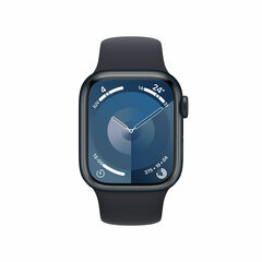 Apple Watch Series 9 41mm Midnight Aluminum/Midnight Sport Band цена и информация | Смарт-часы (smartwatch) | 220.lv