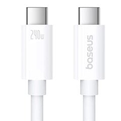 Baseus Superior Series 2 Fast Charging Cable USB-C|USB-C 240W 1m Moon White цена и информация | Кабели для телефонов | 220.lv