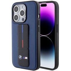 BMW BMHCP15LGSPBIV iPhone 15 Pro 6.1" granatowy|navy hardcase M Grip Stand Bicolor цена и информация | Чехлы для телефонов | 220.lv