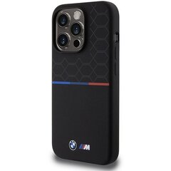 BMW BMHMP15X22SMPK iPhone 15 Pro Max 6.7" czarny|black hardcase M Silicone Pattern MagSafe цена и информация | Чехлы для телефонов | 220.lv