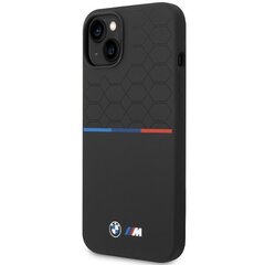 BMW BMHMP15X22SMPK iPhone 15 Pro Max 6.7" czarny|black hardcase M Silicone Pattern MagSafe цена и информация | Чехлы для телефонов | 220.lv