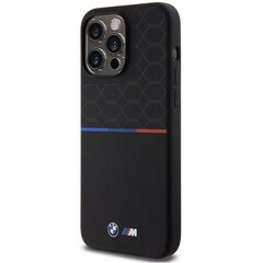BMW BMHMP15X22SMPK iPhone 15 Pro Max 6.7" czarny|black hardcase M Silicone Pattern MagSafe цена и информация | Чехлы для телефонов | 220.lv