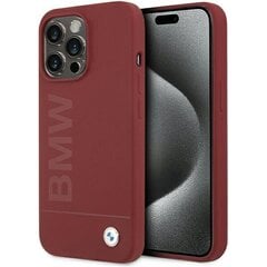 BMW BMHMP15XSLBLRE iPhone 15 Pro Max 6.7" czerwony|red hardcase Silicone Big Logo MagSafe цена и информация | Чехлы для телефонов | 220.lv