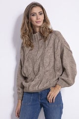 Džemperis sievietēm Fobya, brūns cena un informācija | Sieviešu džemperi | 220.lv