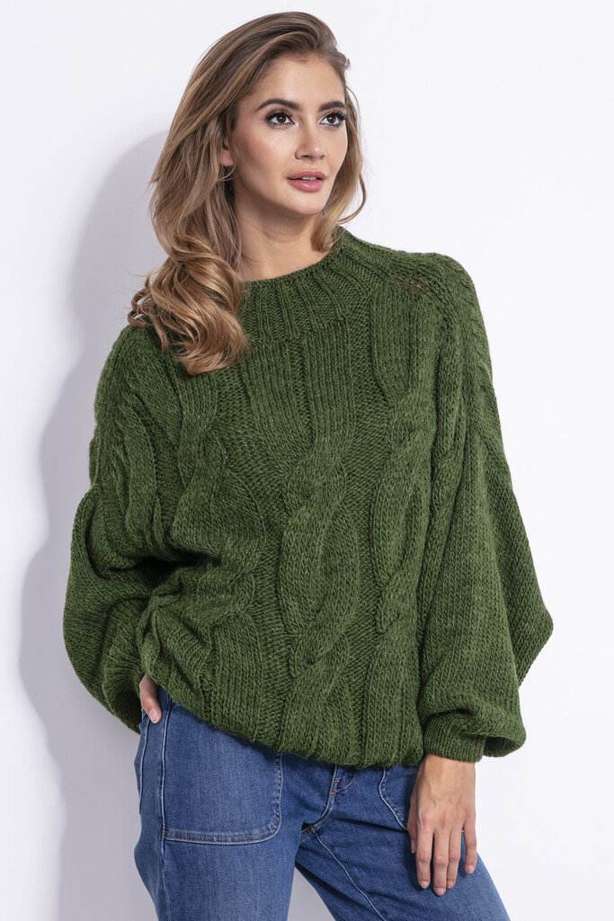Džemperis sievietēm Fobya,zaļš cena un informācija | Sieviešu džemperi | 220.lv