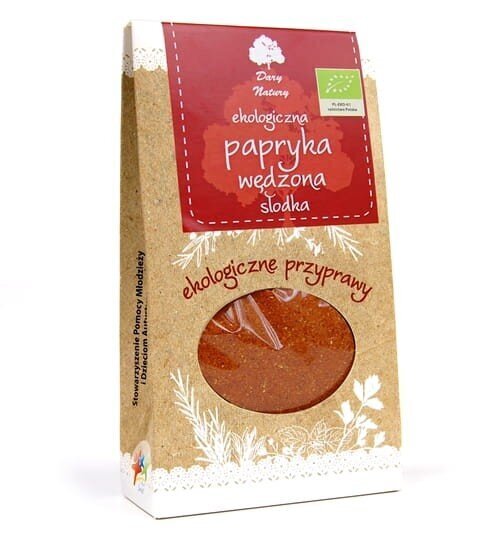 Saldi kūpināta paprika Dary Natury, 50g cena un informācija | Garšvielas, garšvielu komplekti | 220.lv