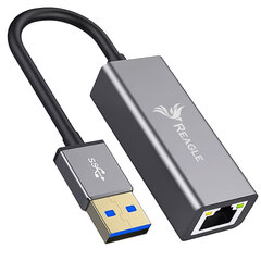 Reagle tīkla adapteris USB-A LAN 100Mb RJ45 USB A цена и информация | Адаптеры и USB разветвители | 220.lv