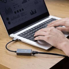 Reagle tīkla adapteris USB-A LAN 100Mb RJ45 USB A цена и информация | Адаптеры и USB разветвители | 220.lv